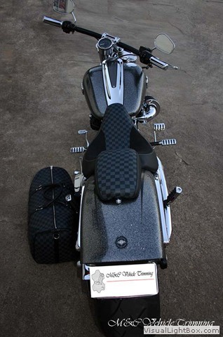 Louis Vuitton seat on a moped. : r/ShittyBikeMods