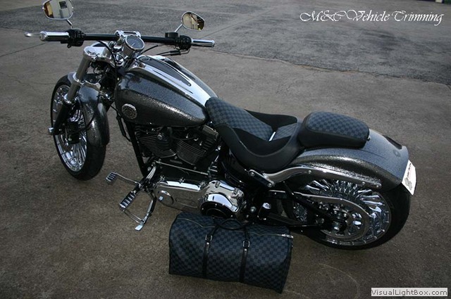 Louis Vuitton Harley Davidson motorcycle Stock Photo - Alamy