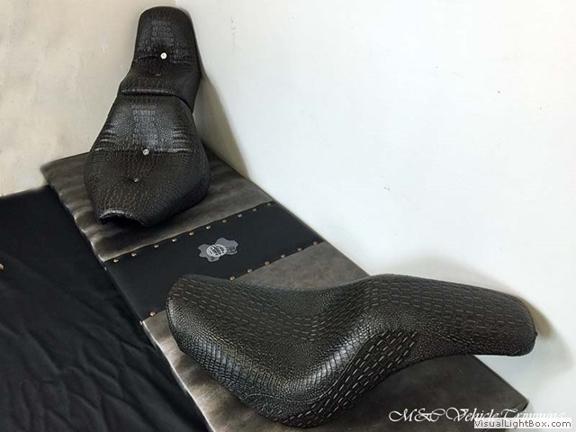 Harley-Davidson FXSB 103 - Motor bike seats - M&C Vehicle Trimming Adelaide