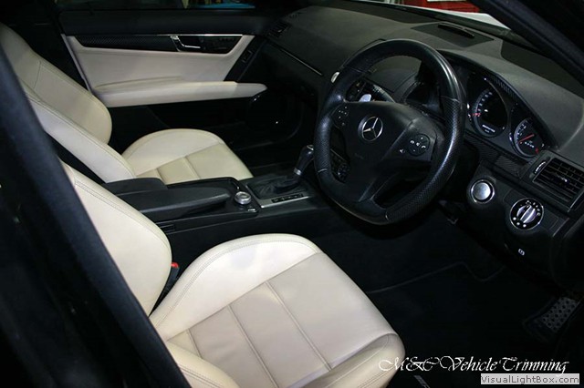 Mercedes Benz C Class leather dyeing Car Interior M C Vehicle Trimming Adelaide
