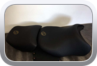 Custom BMW motorbike seat upholstery - motorbike seat