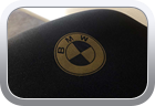 Custom BMW motorbike seat upholstery - motorbike seat
