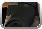 Custom BMW motorbike seat cover - motorbike seat