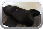 Custom BMW motorbike seat upholstery - motorbike seat
