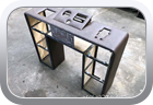 House boat helm upholstery trim
