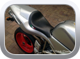 Ducati 916 Senna customized motorcycle seat by M&C Vehicle Trimming