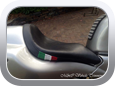 Ducati 916 Senna customized motorcycle seat by M&C Vehicle Trimming