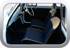 Fiat Nuova 500 1958 seat upholstery - Car Interior