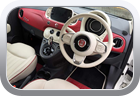 Fiat 500 2018 leather steering wheel - Car Interior