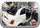 Fiat 500C 2014 convertible top repairs - Car Interior