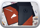 Custom leather business conference portfolio - Miscellaneous