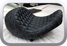 Custom Harley-Davidson motorcycle seat upholstery - Motor Bike Seat