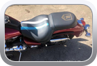 Kawasaki Vulcan 2007 - Footy club inspired motorbike seat cover