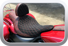 Kawasaki Vulcan 2017 - custom Alcantara seat cover