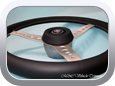 Mini Cooper 1971 leather steering wheel by M&C Vehicle Trimming - Car Interior