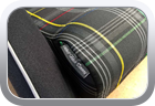 Custom racing seats Tartan upholstery - Car Interior