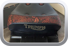 Triumph Bonneville 865 custom laser engraving - Motor Bike Seat