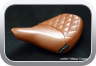 Custom Triumph vinyl seat cover - Motor Bike Seat