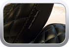 Custom Triumph motorbike vinyl seat cover - Motor Bike Seat