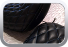 Custom Triumph motorcycle vinyl seat cover - Motor Bike Seat
