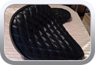 Custom Triumph motorbike vinyl seat cover - Motor Bike Seat