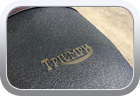 Triumph Street Triple 675 2013 laser engraving - Motor Bike Seat