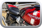 Triumph Street Twin 2017 laser engraving - Motor Bike Seat