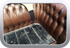 Vauxhall Prince Henry 1913 leather repairs - Car Interior