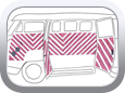 Volkswagen Kombi Bus - Car Interior