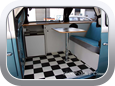 Volkswagen Kombi Bus - Car Interior